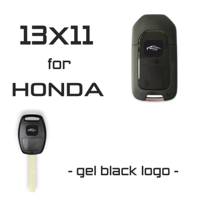 13x11mm Black Logo for Honda (50Pcs) - 1