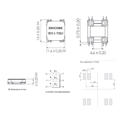 3D11-722J Universal PKE Keyless Antenna Coil - 2