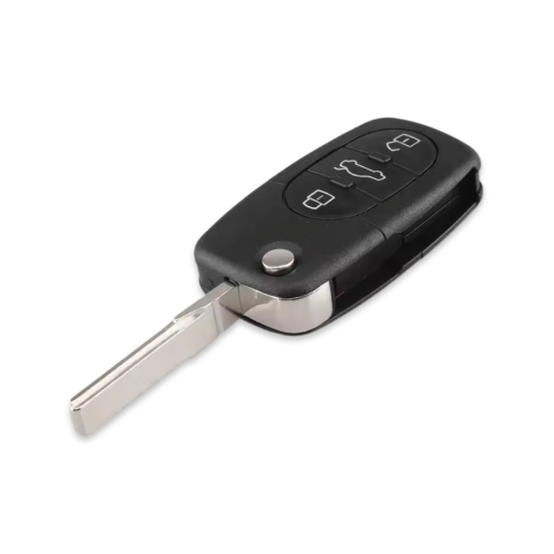 Audi A2 A4 3Btn Flip Remote Key 433MHz 8Z0837231D (OEM Board) - 3