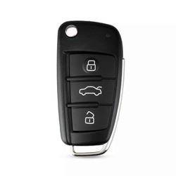 Audi A3 S3 TT 3Btn Flip Remote Key 434MHz 8P0837220D - 1