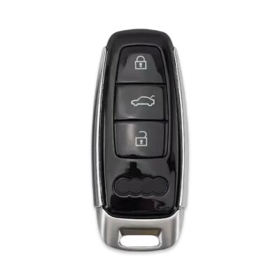 Audi A3 A4 A5 A6 A7 A8 3Btn Smart Key Shell for 2017+ Black Button - 1