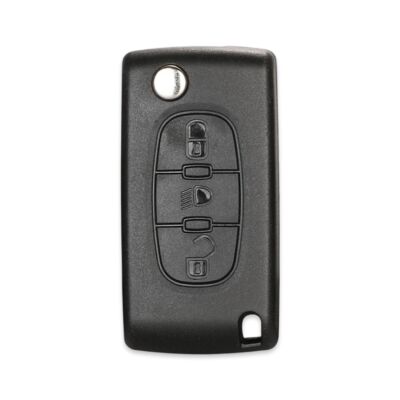 Citroen 3Btn Key Shell No Battery Holder - 1