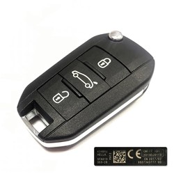 Citroen C-Elysee Flip Remote Key 434MHz Genuine - 1