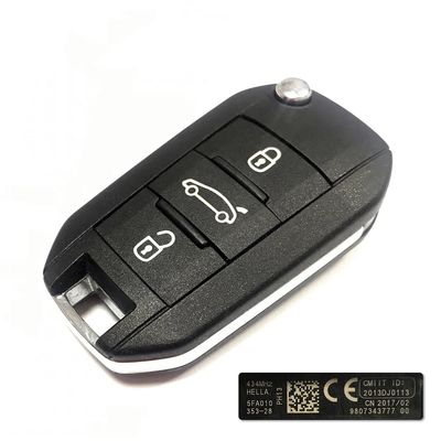 Citroen C-Elysee Flip Remote Key 434MHz Genuine - 1