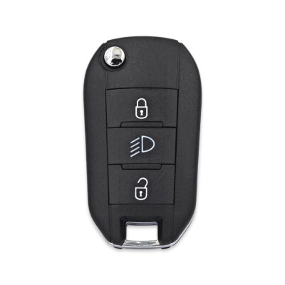 Citroen Cactus 3Btn Flip Key Shell Lİght Button - 1