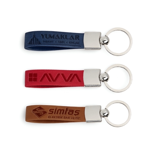 Custom Leather Keychain with Your Text 1000Pcs Free Shipping - 2