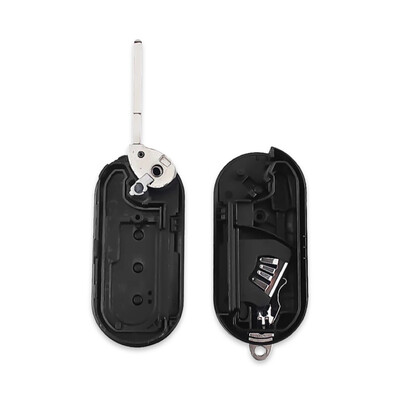 Fiat 500 series Punto Evo 3Btn Flip Key Shell - 3