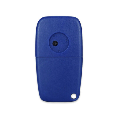 Fiat Ducato Bravo Panda 3Btn Flip Key Shell Blue (Back Battery Holder) - 4