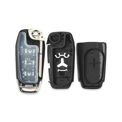 Ford Focus Fiesta Puma 3Btn Flip Key Shell New Type - 2