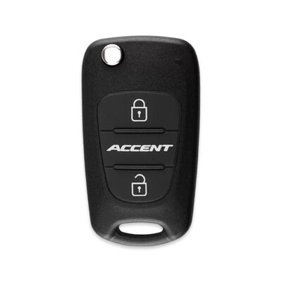 Hyundai Accent Blue 2Btn Flip Remote Key 434MHz ID46 (SuperChip) - 1