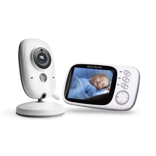 iDragon 3.2'' Video Baby Monitor Two-way Audio Night Vision 2.4G Mother Kids Pet Surveillance Camera Temperature Monitoring Screen - 1