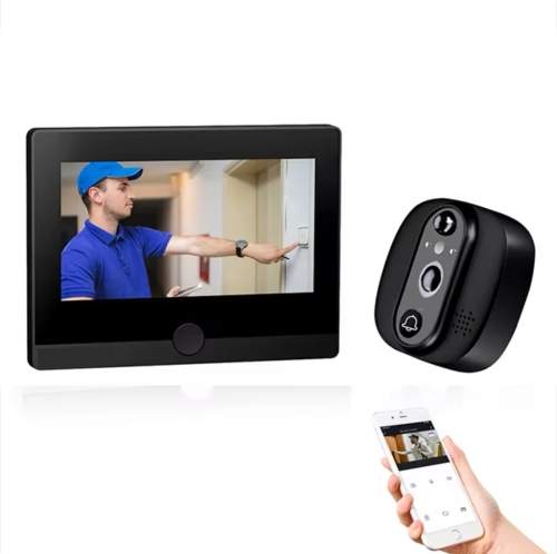 iDragon KM19 Doorbell Video IP Camera 1080P 4.3inch Display - 1