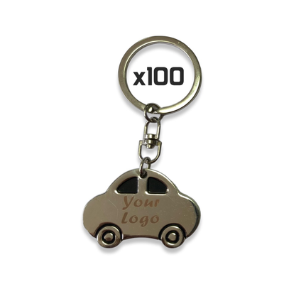 Custom Keychain-Keyrings with Your Logo (100Pcs) FreeShipping - 1