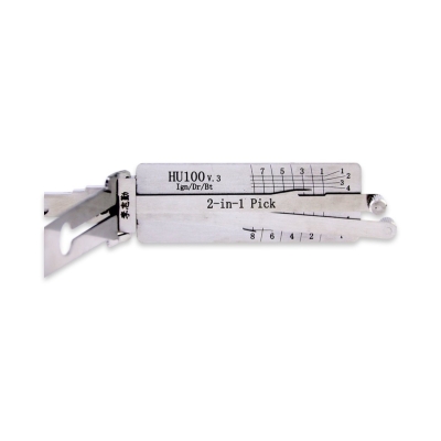 Original Lishi HU100 V.3 2in1 Decoder & Pick Tool Buick, Cadillac, Chevrolet, Opel, Vauxhall - 2