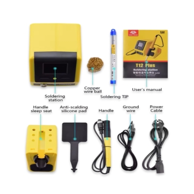 OSS T12 Plus 75W Digital Soldering station Heating Automatic Dormancy Intelligent Welding Repair Tool - 2