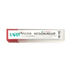 Raise 2.5mm Cutter Carbide A+ Quality (2.5xD6x40Lx3F) - 2