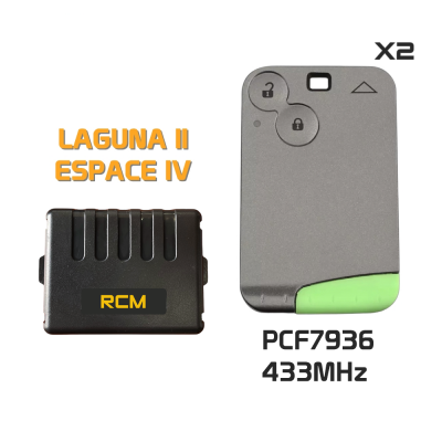 For Laguna Espace Card Module Kit 433MHz PCF7936 (non-keyless) - 1