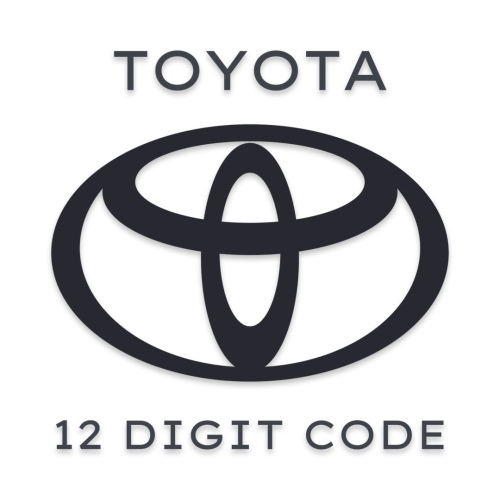 Toyota 12 Digit Code - 1