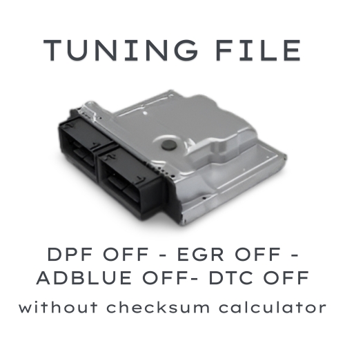 Tuning File Service (DPF OFF, EGR OFF, ADBLUE OFF, DTC OFF) - 1