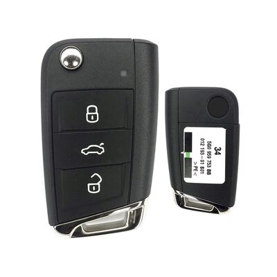 OEM Volkswagen Golf Polo Tiguan MQB Remote Flip Key 434MHz - 1