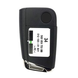 OEM Volkswagen Golf Polo Tiguan MQB Remote Flip Key 434MHz - 3